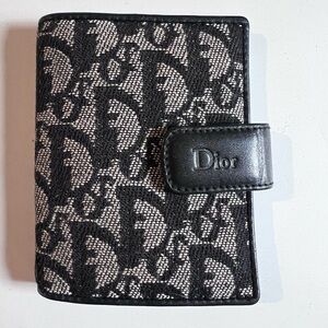 Dior Navy Trotter Card Holder